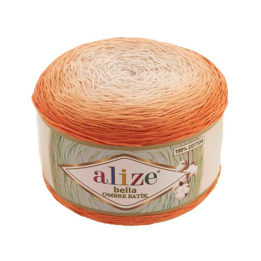 Alize Bella Ombre Batik 7403 Cake Yarn, Cotton, Hand hnitting, Crochet, Hobby Shopy