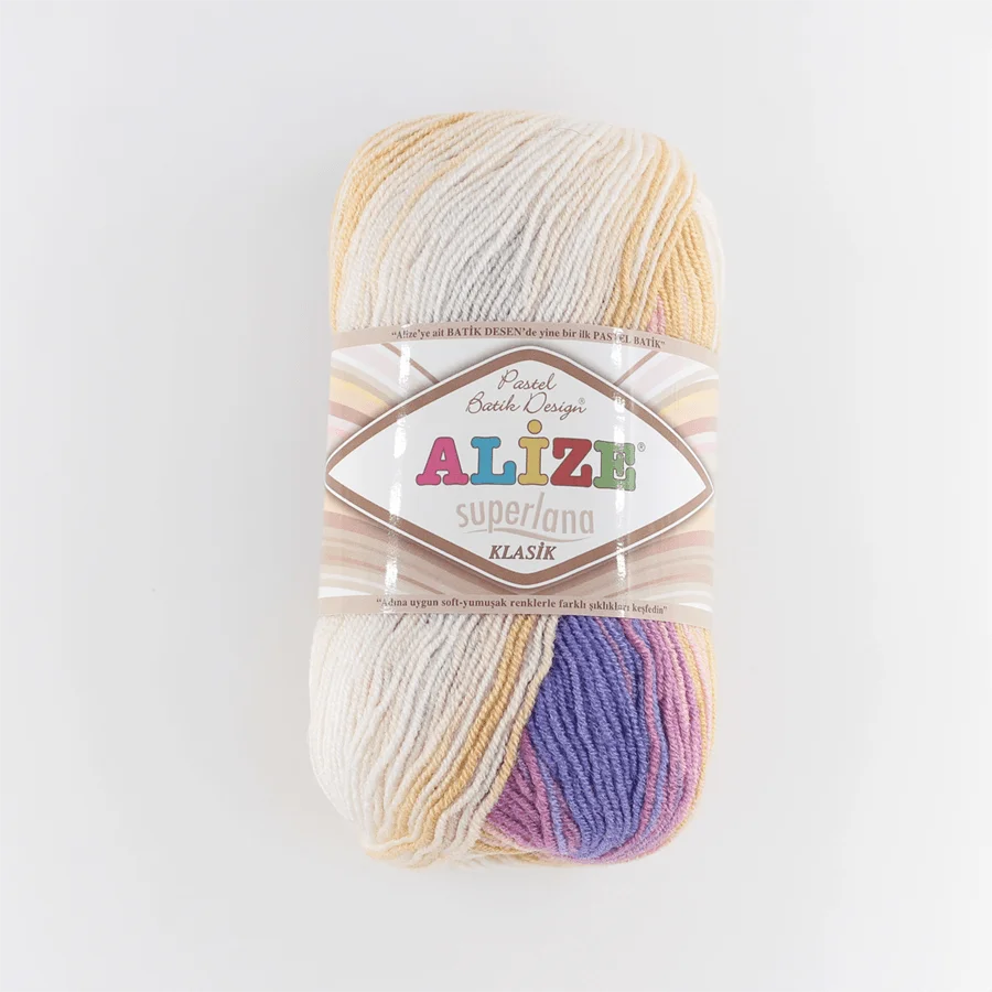 Alize Superlana Klasik Batik Yarn, Crochet, knitting, hobbyshopy
