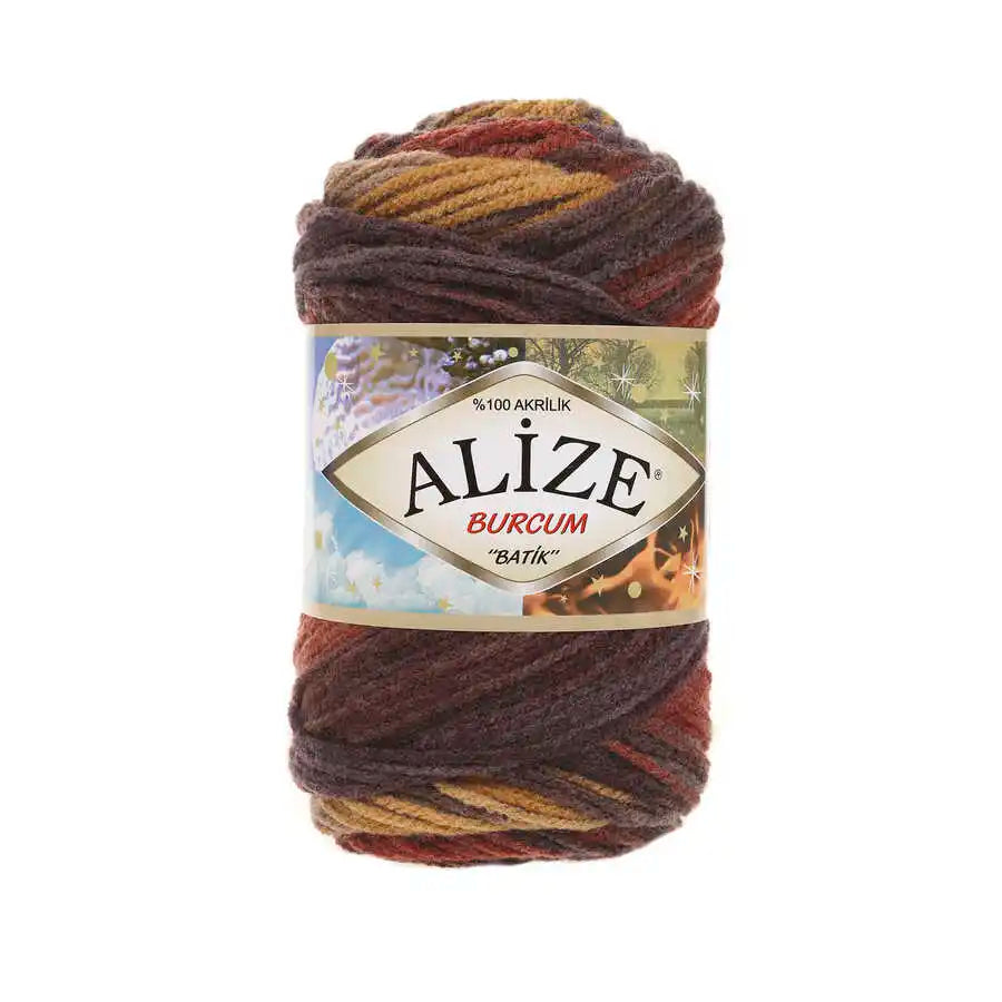 Alize Burcum Batik Hand knitting, crochet yarn, multicolor, hobby shopy