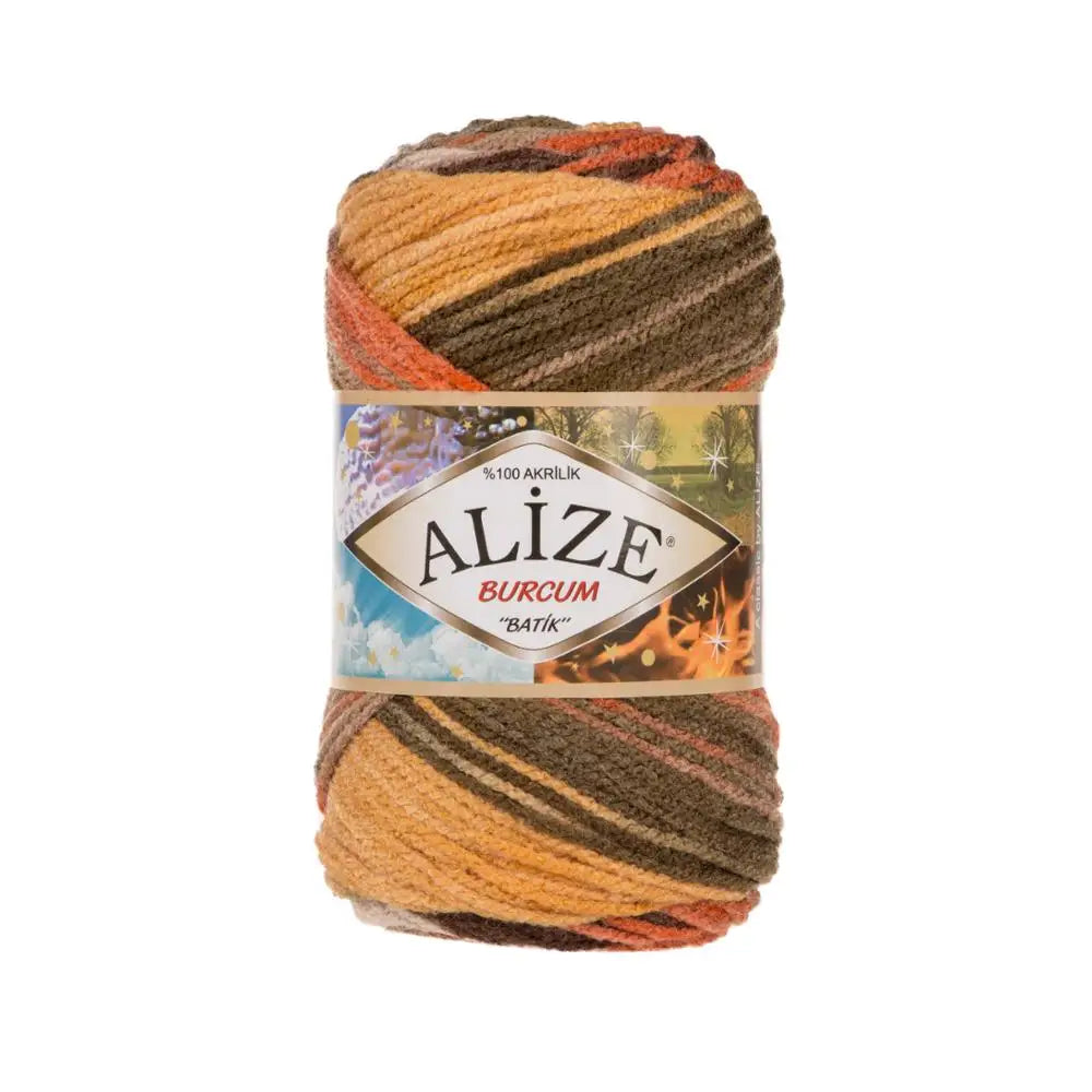 Alize Burcum Batik Hand knitting, crochet yarn, multicolor, hobby shopy