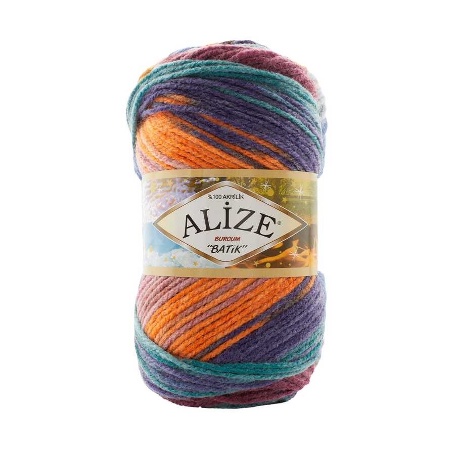 Alize Burcum Batik Hand knitting, crochet yarn, multicolor, hobby shopy