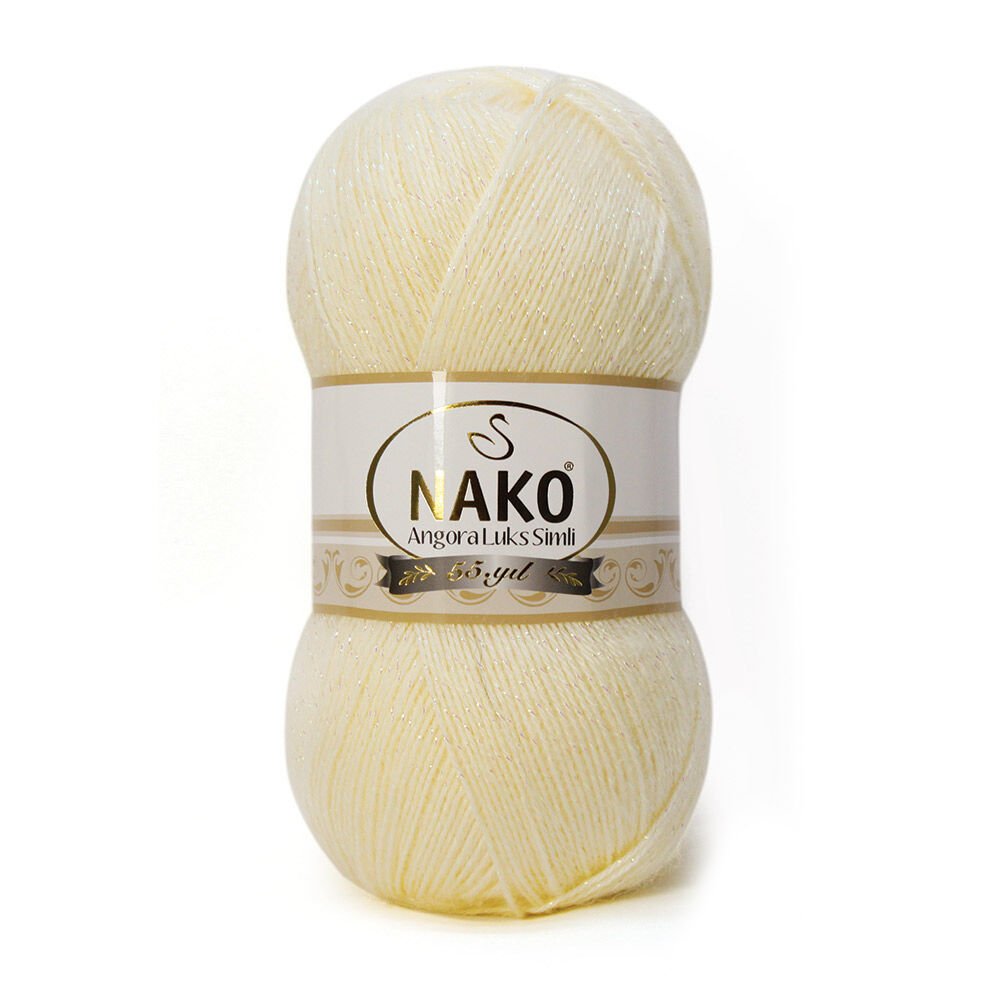 Nako Angora Luks simli, glitter, crochet knit yarn, Hobby Shopy 