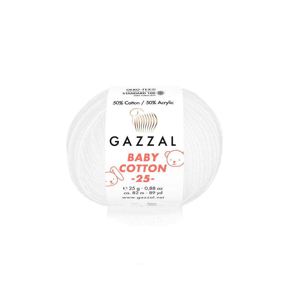 Gazzal Baby Cotton 25 Cotton Yarn, Hand knitting, Crochet, Hobbyshopy