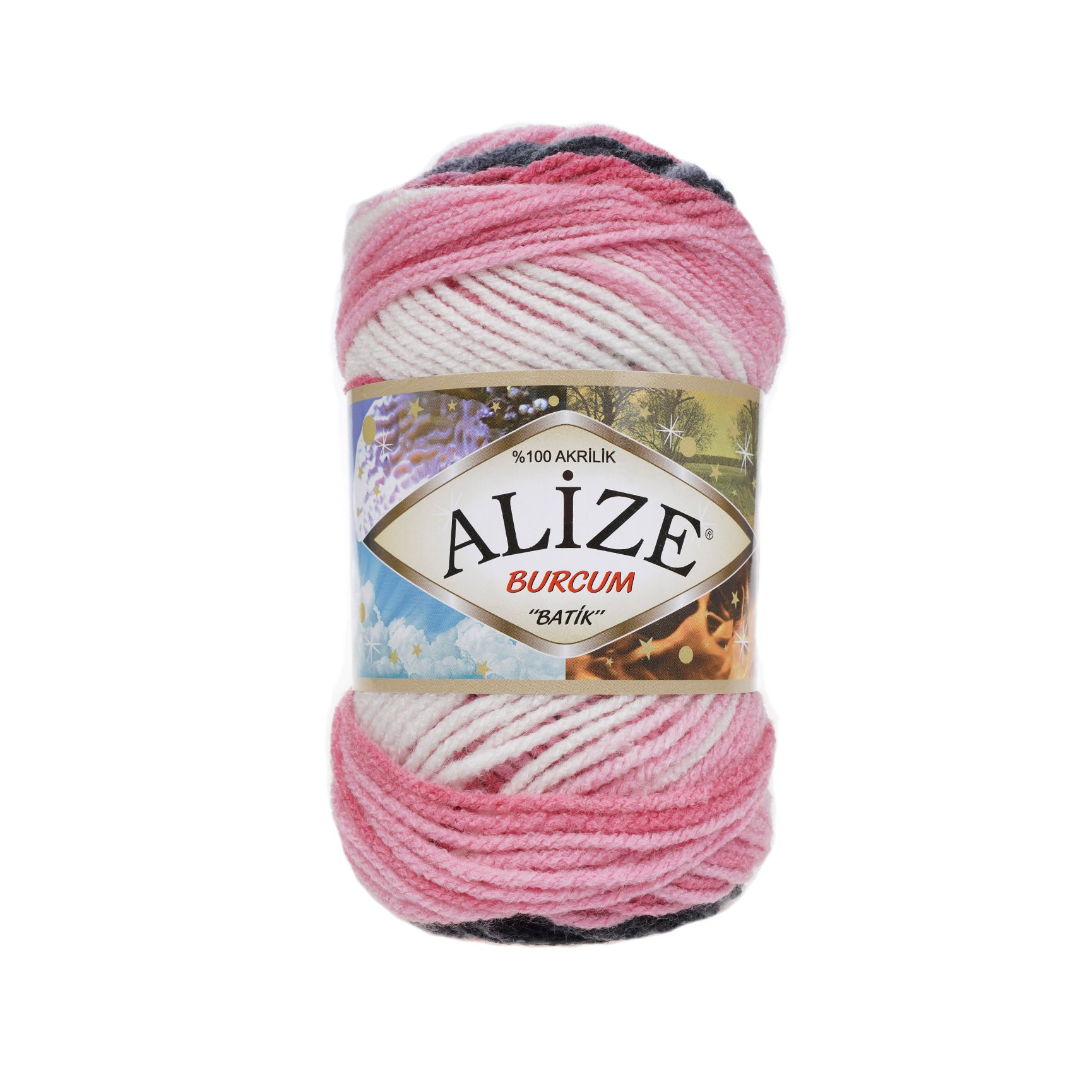 Alize Burcum Batik Hand knitting, crochet yarn, multicolor, hobby shopy