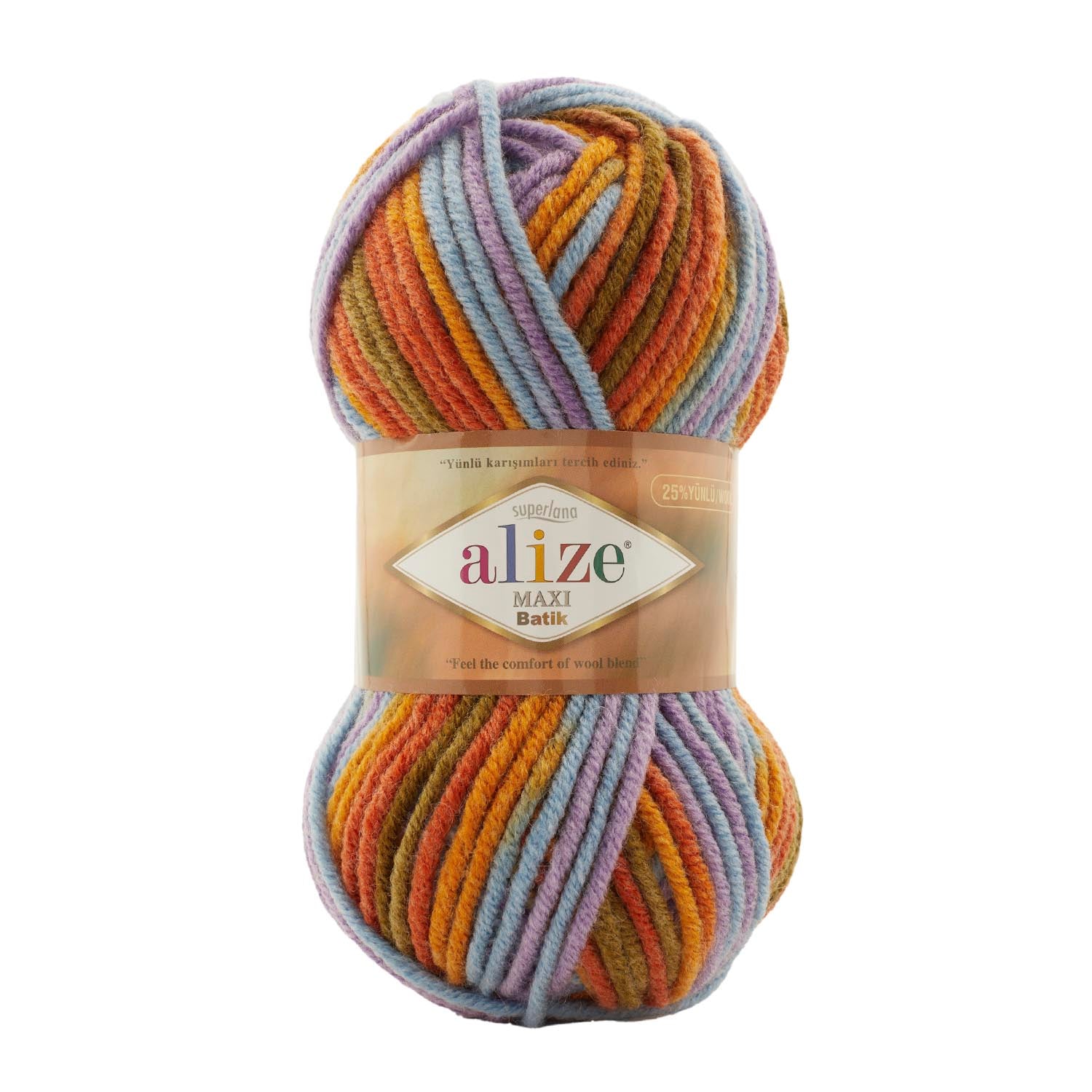 Alize Superlana Maxi Batik Yarn, Wool Hand Knitting, crochet, hilo, hobbyshopy