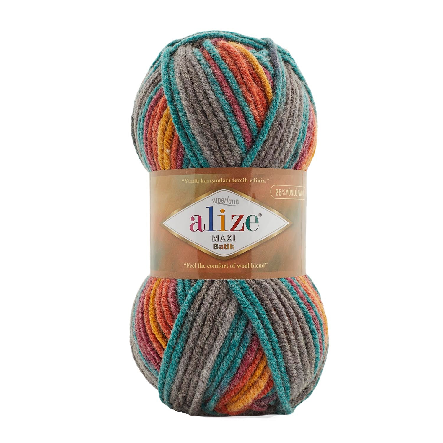 Alize Superlana Maxi Batik Yarn, Wool Hand Knitting, crochet, hilo, hobbyshopy