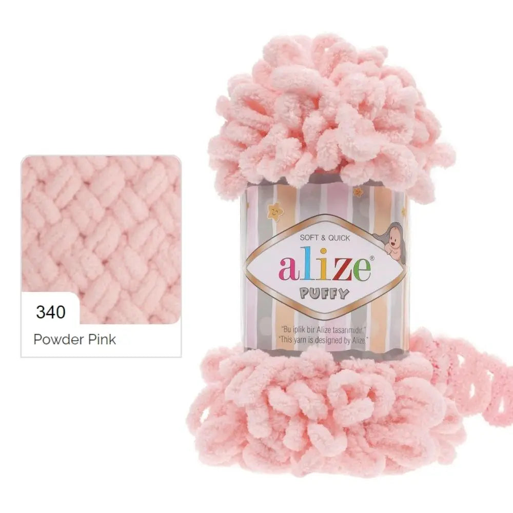 Alize Puffy Yarn, Finger Knitting