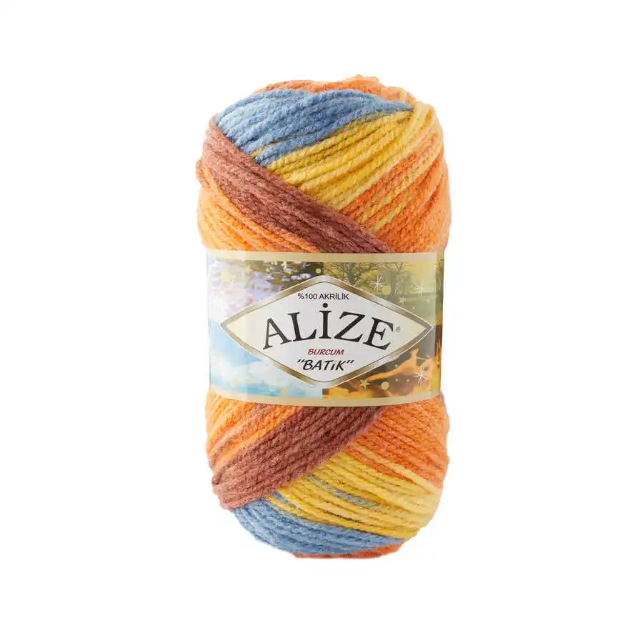 Alize Burcum Batik Hand knitting, crochet yarn, multicolor, hobby shopy