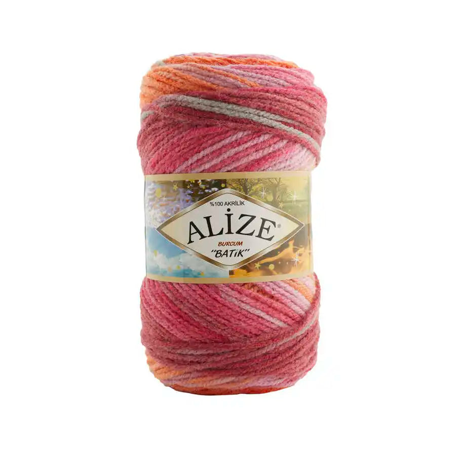 Alize Burcum Batik Hand knitting, crochet yarn, multicolor, hobby shopy