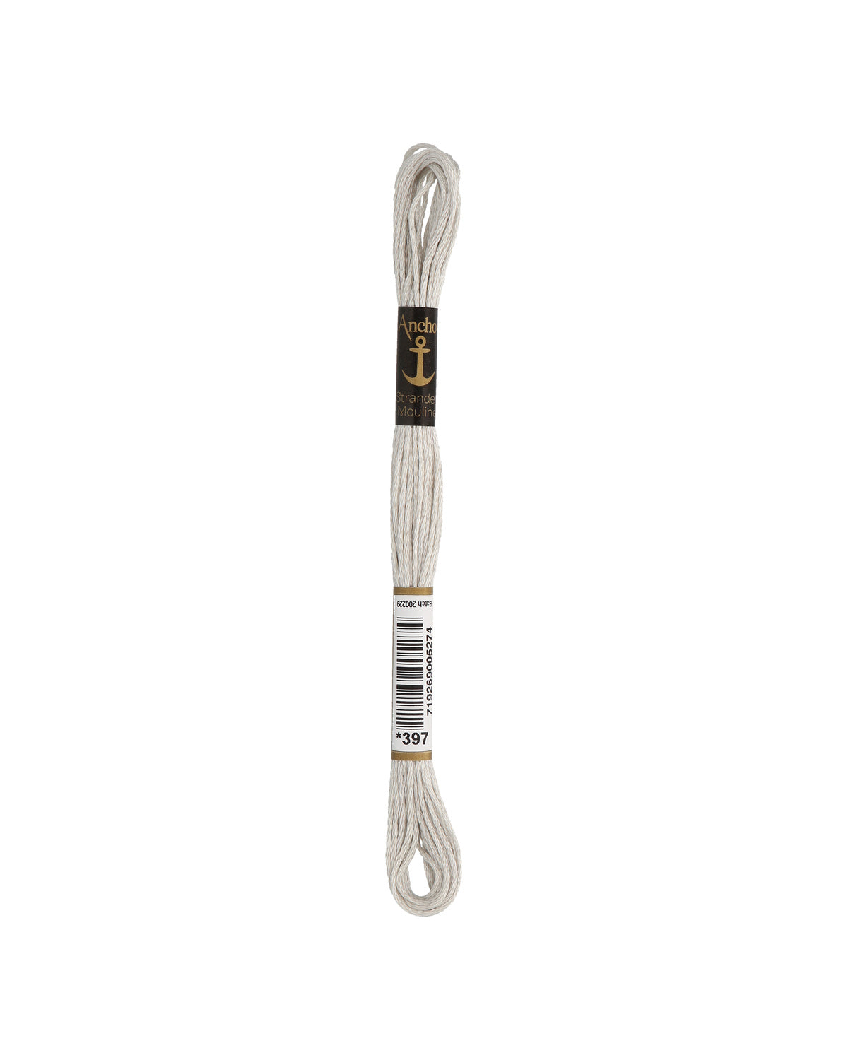 Anchor Mouline embroidery floss color 397, 100% cotton 8 m 6-strand thread